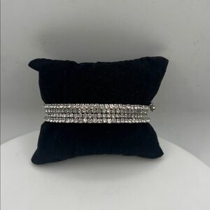 rhinestone wrap around bracelet 7” 7 inches